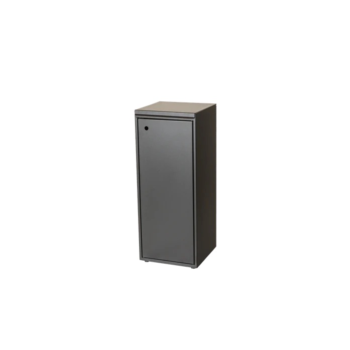 [40516] Affaldsspand m/ låge & lukket låg, 100 l, 34,5x34,5x86,5cm, Tina Trolleys, (1 stk.)