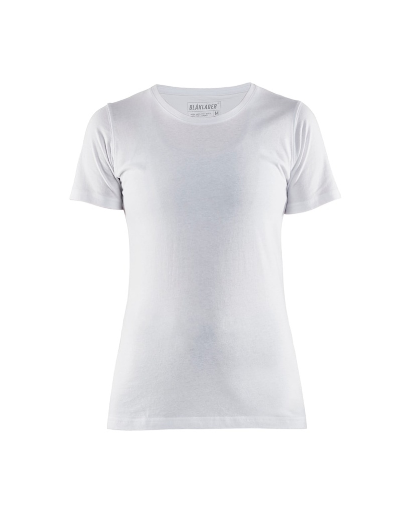 [40545] Dame T-shirt, i farven hvid, Blåkläder, (1 stk.) (XS)