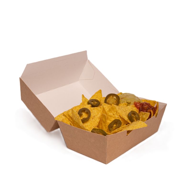 [40570] Dobbelt multiboks, papir, natur, 13,8x6,7x8,6cm, type 1, (255 stk.)