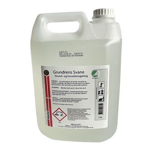 Grundrens svane, uden parfume og farve, 5 Liter, Iduna, (1 stk.)