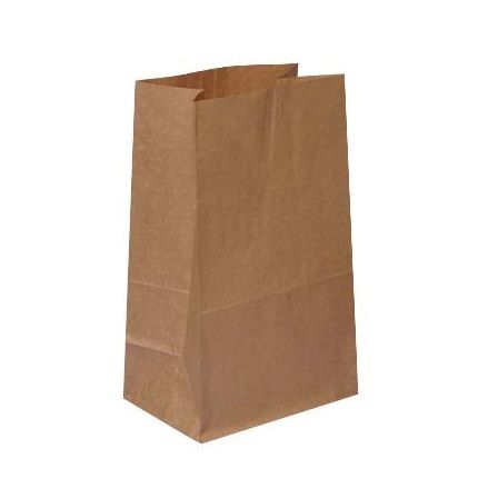 [12025] Klodsbundspose, 6 l, 18x12x29 cm, brun, 60 gr, (500 stk.)