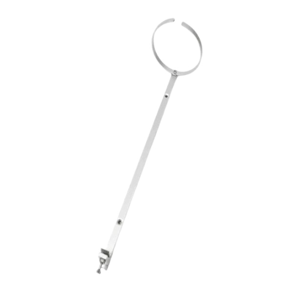 [40766] Flaskeophæng til 4,5ltr flaske, vægmonteret, rund, aluminium, Beaumont, (1 stk.)