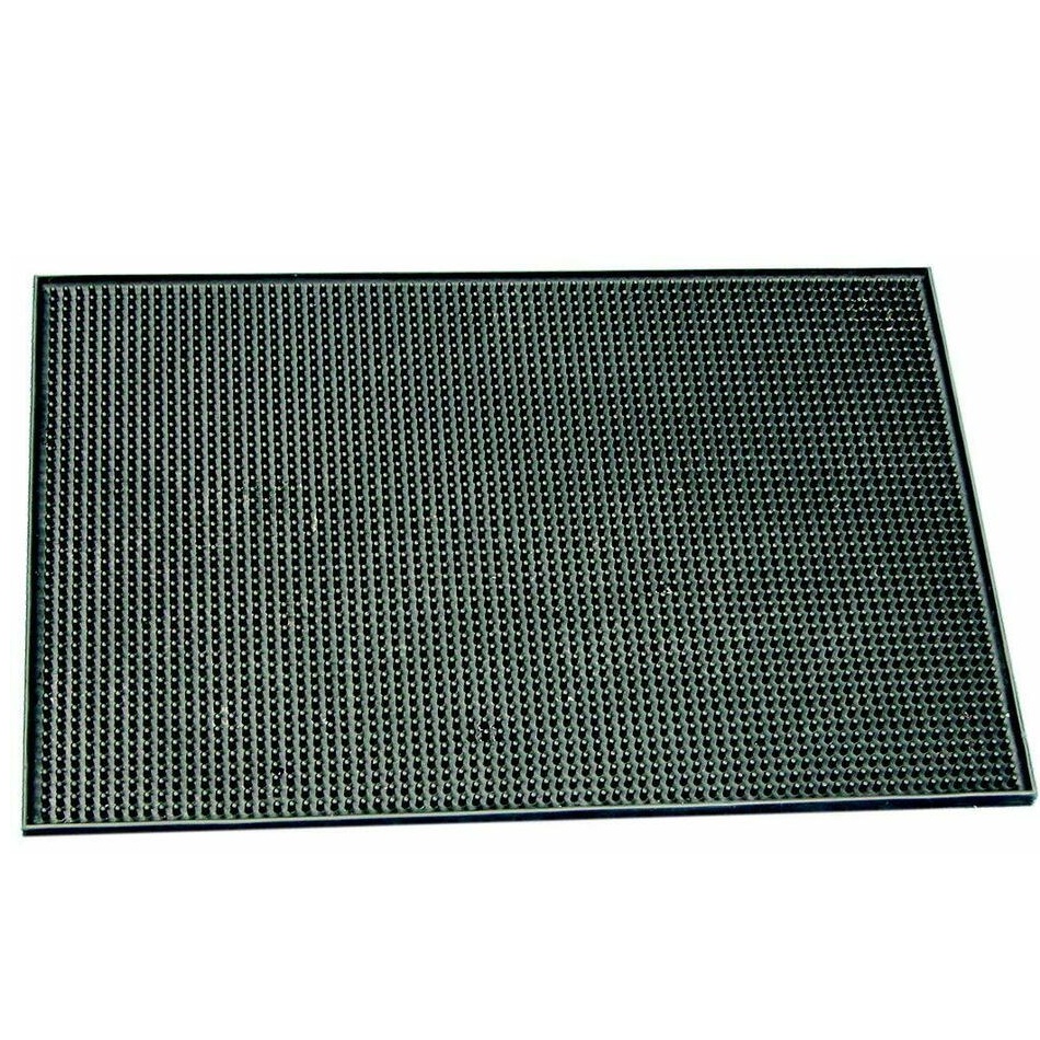 Deluxe Barmåtte, 30x45cm, sort, gummi, (1 stk.)