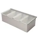 Garnish holder, 473ml pr. rum - 4-rums, rustfrit stål, Beaumont, (1 stk.)