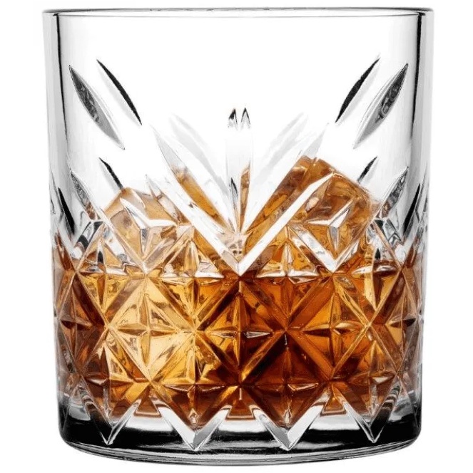 [40796] Whiskyglas, 35 cl, klar med mønster, glas, Timeless, Pasabahce, (6 stk.)