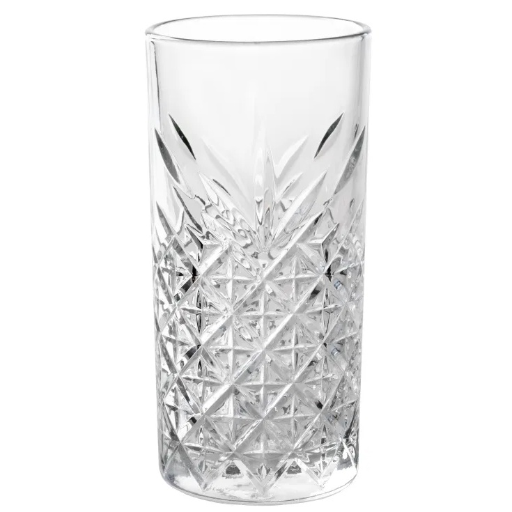 Drinksglas, 45 cl, klar med mønster, glas, Timeless, Pasabahce, (12 stk.)
