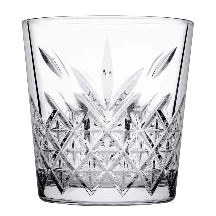 [40811] Lave stabelbare drinksglas, 35 cl, klar med mønster, glas, Timeless, Pasabahce, (12 stk.)