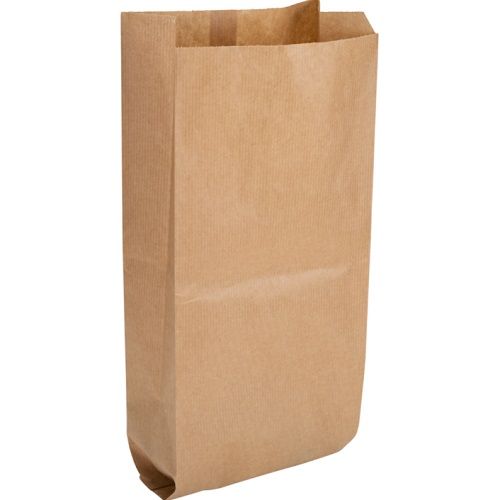 Brødpose, 37,5x8x16cm, 50 g/m2, brun, papir, med sidefals, engangs, (1000 stk.)