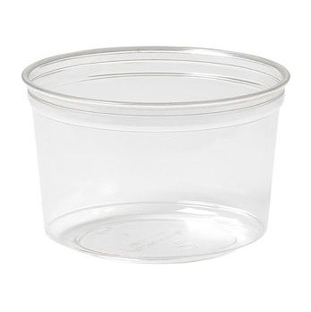 [12034] Crystal Deli, 500 ml, Transparent, 1-Rum, RPET, tilhørende 12033, Duni, (350 stk.)