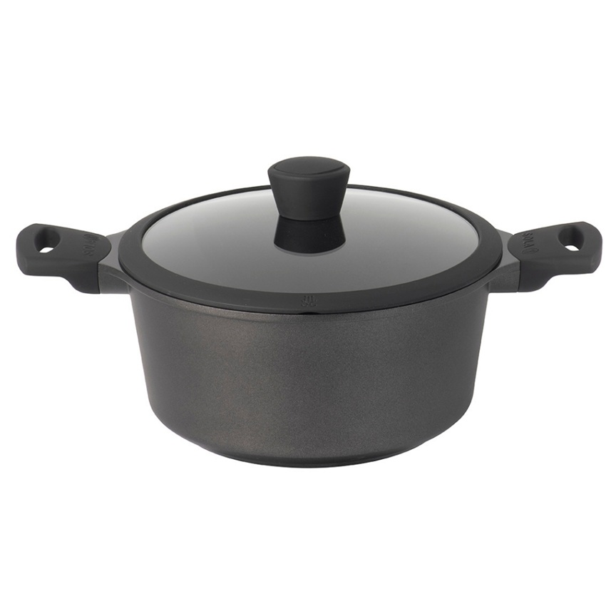 [41026] Kasserolle med låg, Ø24cm, PFAS-fri keramisk non-stick, SOLA Ceramic Deluxe, (1 stk.)