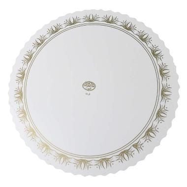 [12048] Kagepap, Ø31,5 cm, med guldprint, (500 stk.)