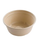 Salatbæger, 500ml, ø15cm, rund, bagasse, Tilhørende låg: 41047 (500 stk.)