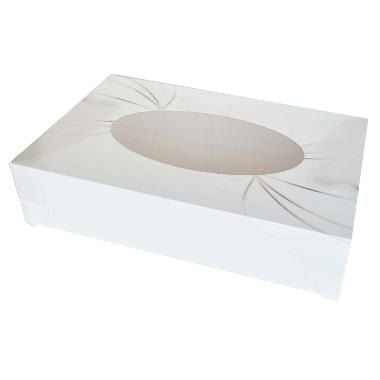 [12050] Kageæske med rude, Cateringæske, S-Line, 62x42x12 cm, (25 stk.)