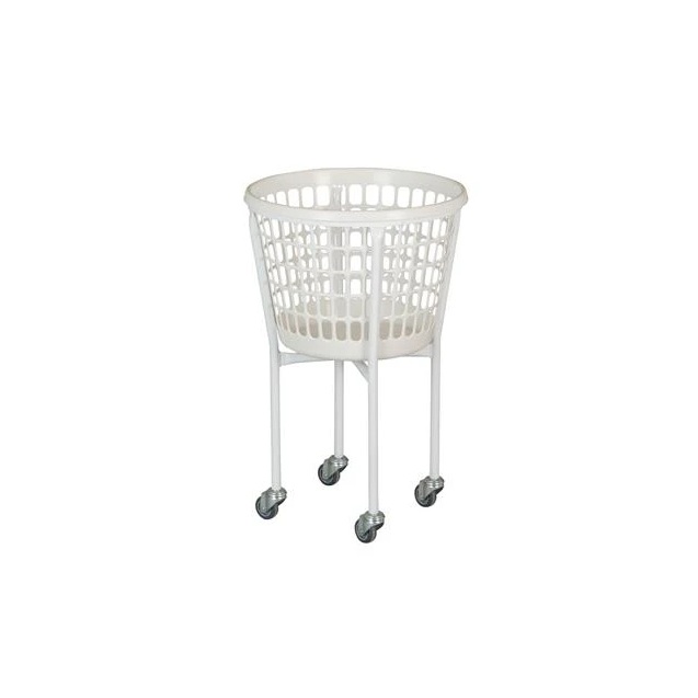 [41070] Vasketøjskurv på hjul, 32 ltr, rund, 80cm, 4 ben, Tina Trolleys, (1 stk.)