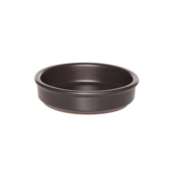 [41073] Creme brulee skåle, Ø14x3,5cm, sort, stentøj, Regás Black Prof, (10 stk.)