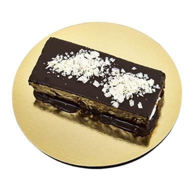 [12052] Kagepap, sort/guld, Ø18 cm, 1.100g, PET laminat, (100 stk.)