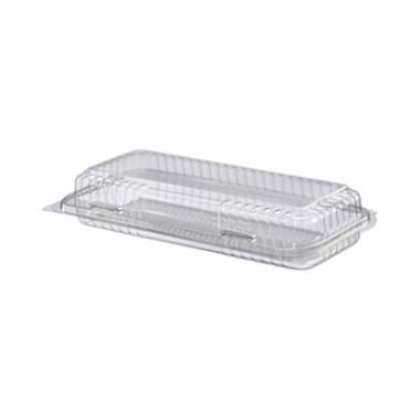 Kagebakke, rektangulær, klar, PET, 22x11x4 cm, m/låg, konfekt, (300 stk.)