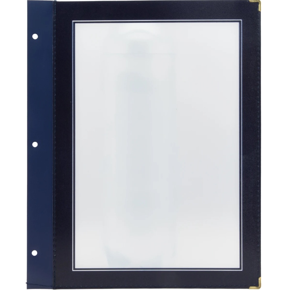 Lommer til menuramme, A5, Securit® WOOD, refleksfri PP, flere farver, (5 stk.)