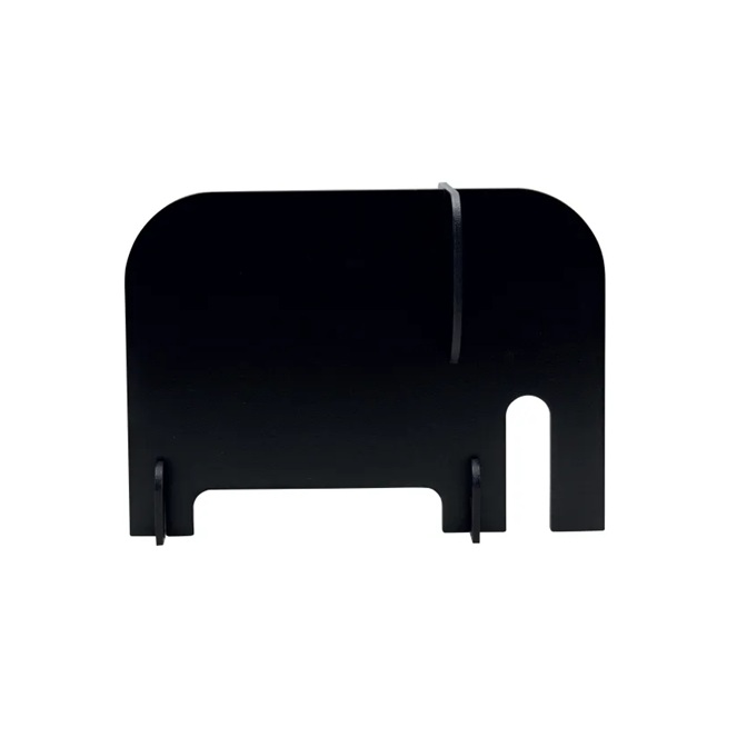 [41142] 3D kridttavle m/ kridtmarker, sort, flere motiver, Securit 3D, (1 stk.) (Elefant)