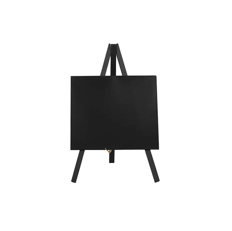 [41173] Mini tavlestafeli m/ kridtmarker, træ, 15x12,8cm, Securit, flere farver, (1 stk.) (Sort)