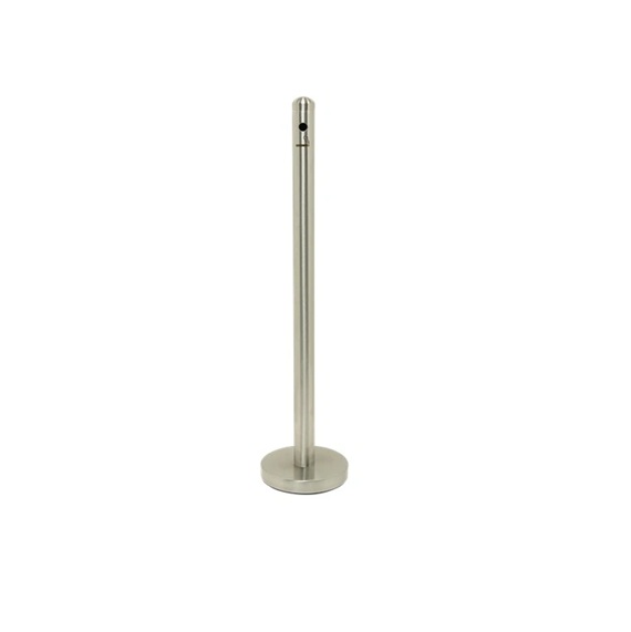 [41226] Askestander sæt på fod, Securit, Smoker Pole, 104xØ25 cm, rustfrit stål, (1 stk.) (Sølv)