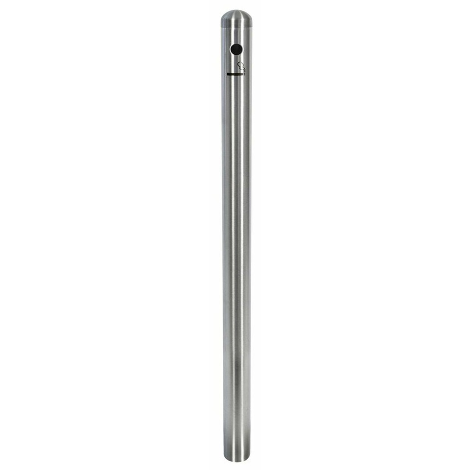 Askestander stolpe (uden fod), Securit, Smoker Pole, 100xØ6 cm, rustfrit stål, sort/sølv, (1 stk.)