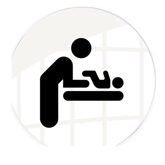 Skilt til pusleplads, Ø10 cm, aluminium, Securit, flere farver, (1 stk.)