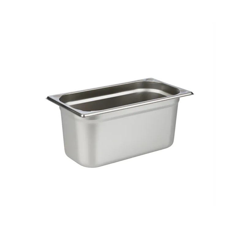 [11929] Stålkantine, 1/3 GN, 5,7 liter, 32.5x17,6x15cm, rustfrit stål, (1 stk.)