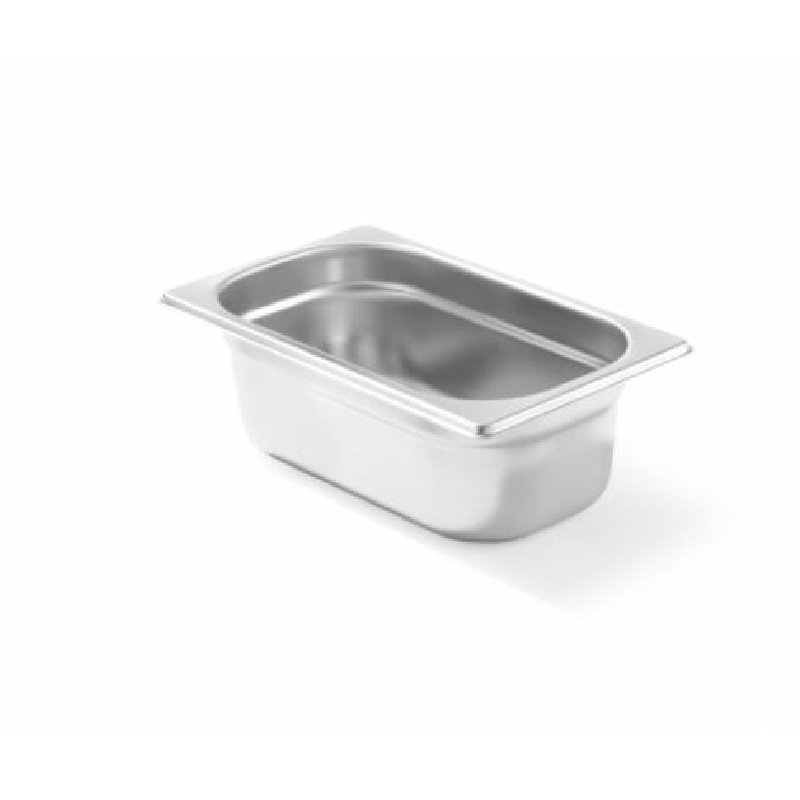 [11934] Stålkantine, 1/4 GN, 4 liter, 26.4x16.26x15cm, Rustfrit stål, (1 stk.)
