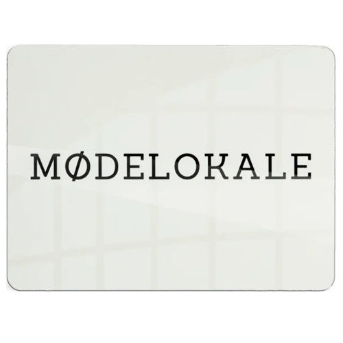 [41424] Mødelokale skilt, 12x9 cm, aluminium, Securit, flere farver, (1 stk.) (Hvid)