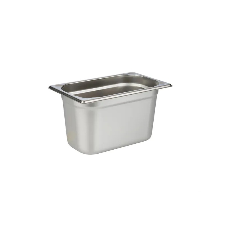 [11933] Kantine, 1/4 GN, 2.8 liter, 26.4x16.26x10cm, Rustfrit stål, (1 stk.)
