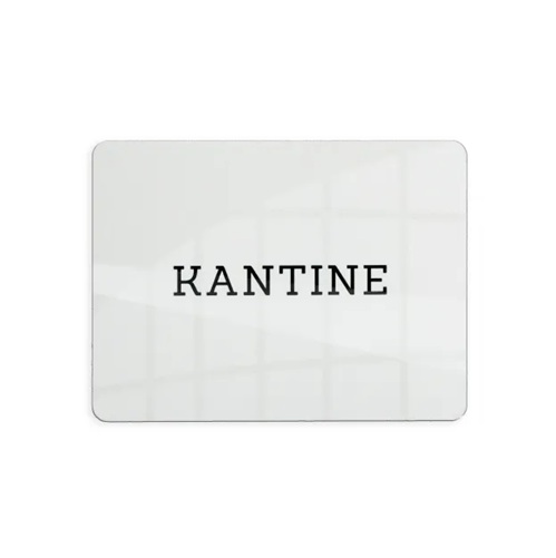 Kantine skilt, 12x9 cm, aluminium, Securit, flere farver, (1 stk.)