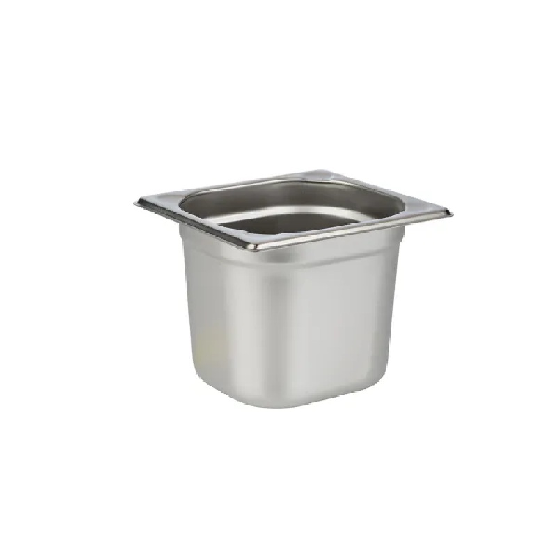 [11939] Kantine, 1/6 GN, 2.4 liter, 17.5x16x15cm, Rustfrit stål, (1 stk.)