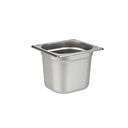 Kantine, 1/6 GN, 2.4 liter, 17.5x16x15cm, Rustfrit stål, (1 stk.)