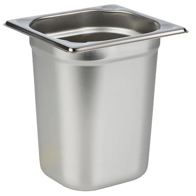 [11941] Kantine, 1/6 GN, 3 liter, 17.5x16x20cm, Rustfrit stål, (1 stk.)