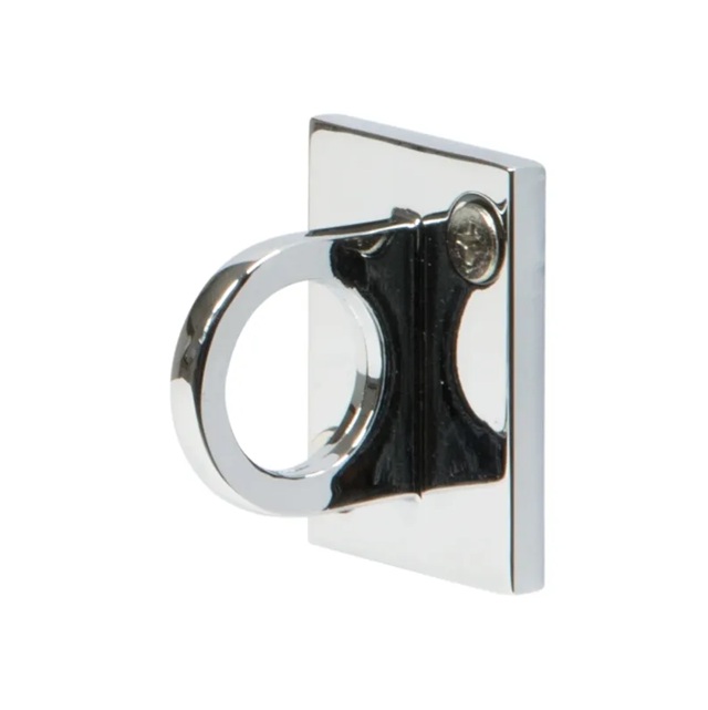 [41493] Vægkrog til afspærringssystem, 5x4cm, rustfrit stål, Securit CLASSIC, flere farver, (1 stk.) (Sølv)