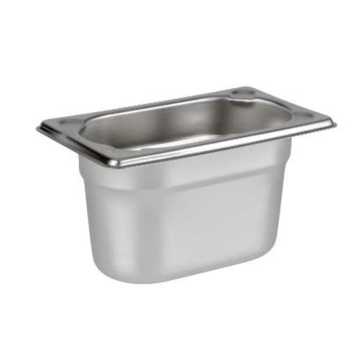 [11943] Stålkantine, 1/9 GN, 1L, 17,5x10,5x10cm, rustfrit stål, (1 stk.)