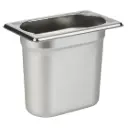 Kantine, 1/9 GN, 1.5 liter, 17.5x10.5x15cm, Rustfrit stål, (1 stk.)
