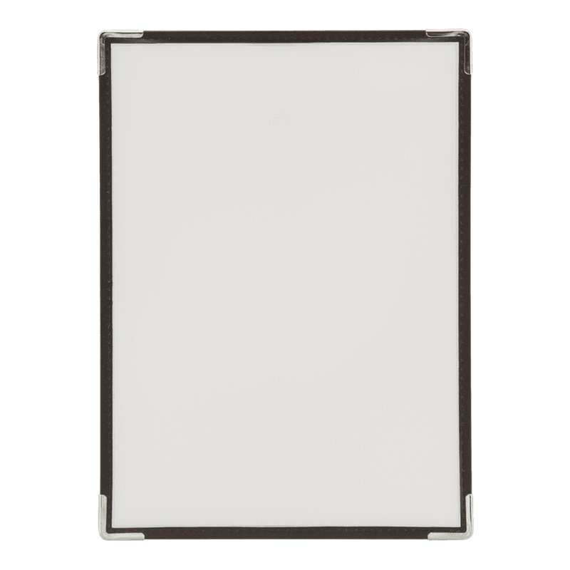 [41755] Menuholder, Securit® CRYSTAL DOUBLE, til 2 x A4 sider, PP, klar, (3 stk.)