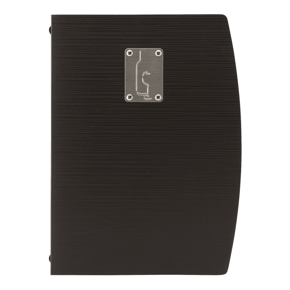 Menuomslag VIN, Securit® RIO, A4, PP, sort, (1 stk.)
