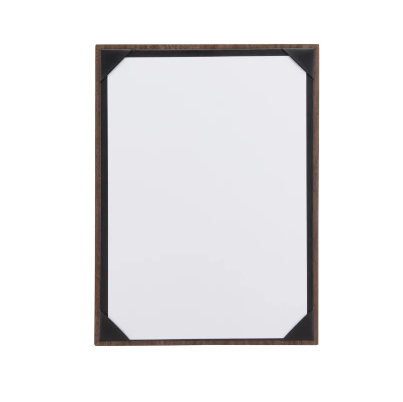 Menuholder, Securit® A4 WALNUT ALBUM, A4, lakeret valnøddetræ/PU, (1 stk.)