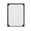 Menuholder, Securit® A4 WALNUT ALBUM, A4, lakeret valnøddetræ/PU, (1 stk.)
