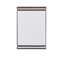 Menuholder med elastik, Securit® WALNUT, A4, lakeret valnød, (1 stk.)