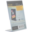 Borddisplay L-skilt, Securit®, A6, akryl, klar transparent, (1 stk.)