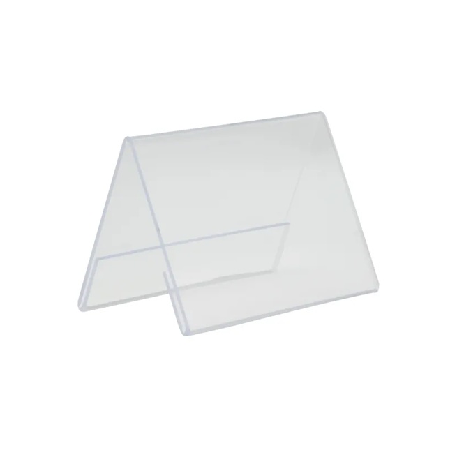[41771] Borddisplay V-skilt, Securit®, A7, akryl, klar transparent, (1 stk.)