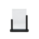 Borddisplay, Securit®, A5, træ/akryl, klar/sort, (1 stk.)