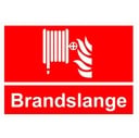 Sikkerhedsskilt - Brandslange, 21x29,7 cm, vinyl, H452, (1 stk.)