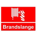 Sikkerhedsskilt - Brandslange, 21x29,7 cm, vinyl, H452, (1 stk.)