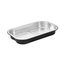Alubakke, Ready2Cook, 700 ml, sort, 23,4x13,8x3,0 cm, tilhørende 11195, (480 stk.)