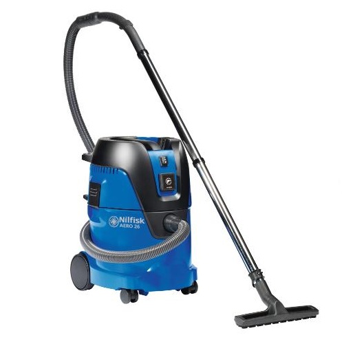 Nilfisk AERO 26-21 PC, industristøvsuger, 25L, Push&Clean filterrengøring og værktøjsstik, (1 stk.)